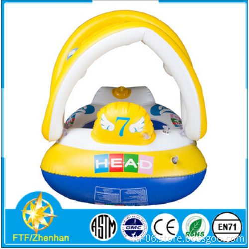 2016 New Design PVC Inflatable Lovely car Baby Seat Float